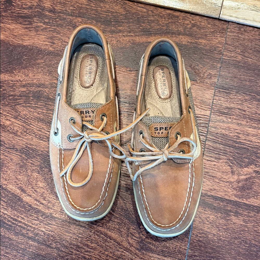 Sperry Brown Leather Boat Shoes